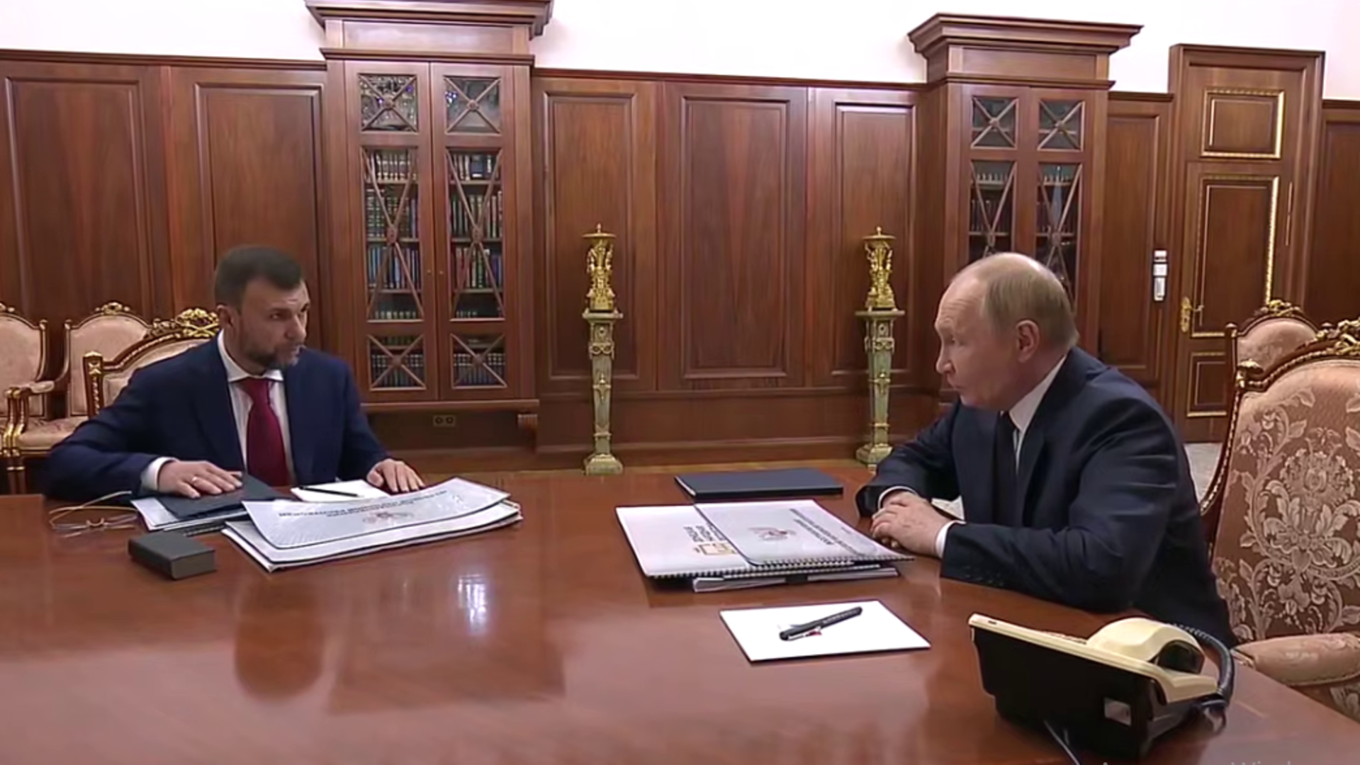 Пушилин встретился с Путиным для обсуждения мер выхода из водного кризиса в ДНР