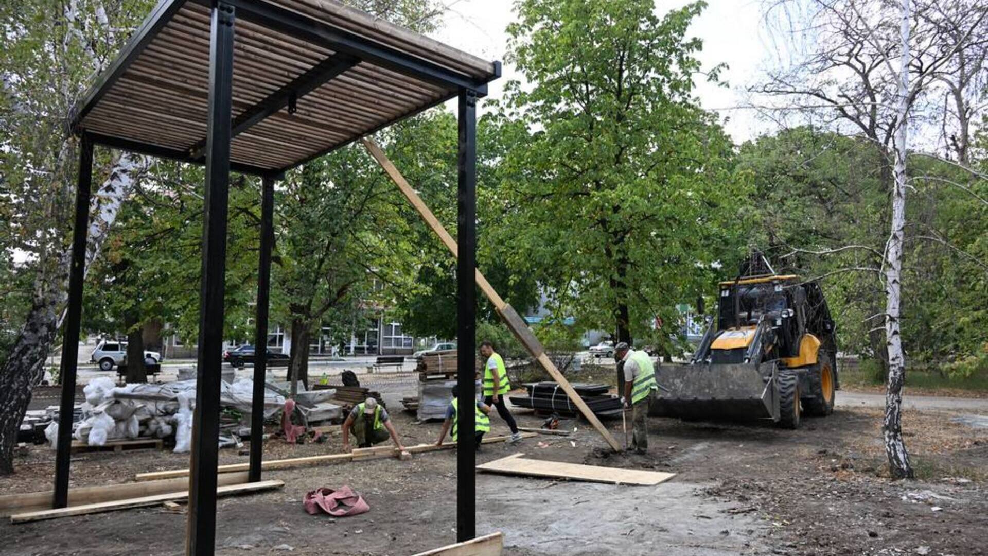 Центральный бульвар в Торезе в ДНР планируют благоустроить до конца октября